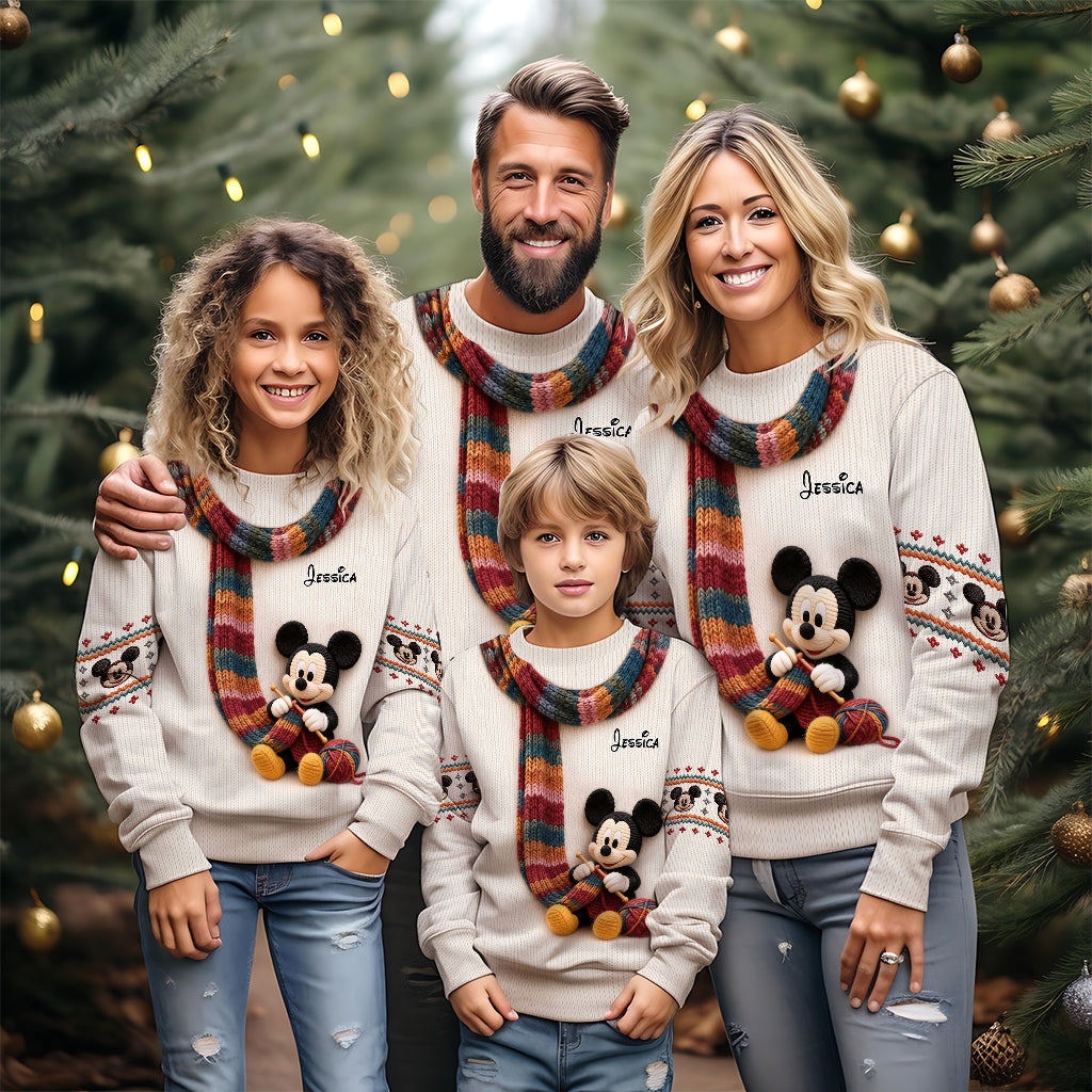 Belive In Magic - Personalized Mouse Ugly Sweater