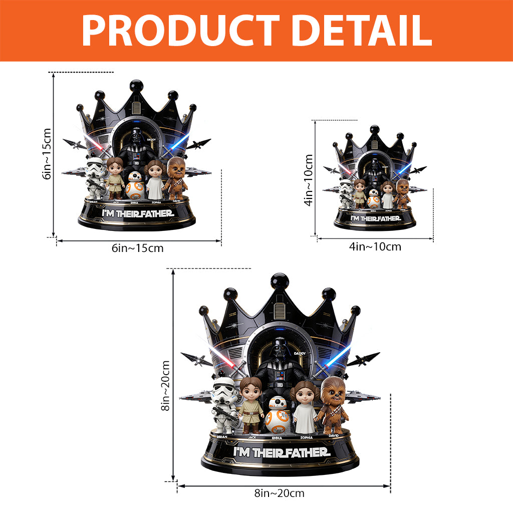 I'm Their Father/Grandpa - Personalized The Force Custom Shaped Acrylic Plaque