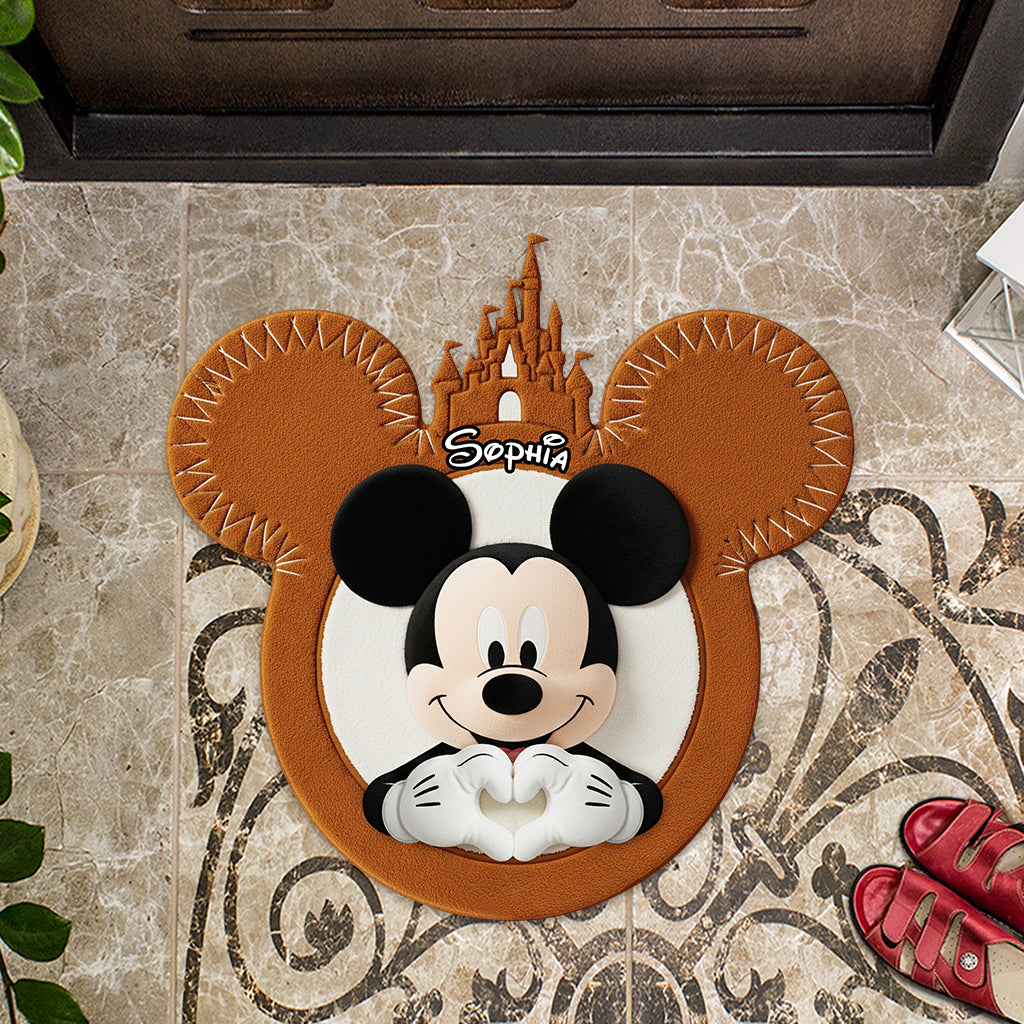 Magical Moments - Personalized Mouse Shaped Doormat/ Rug