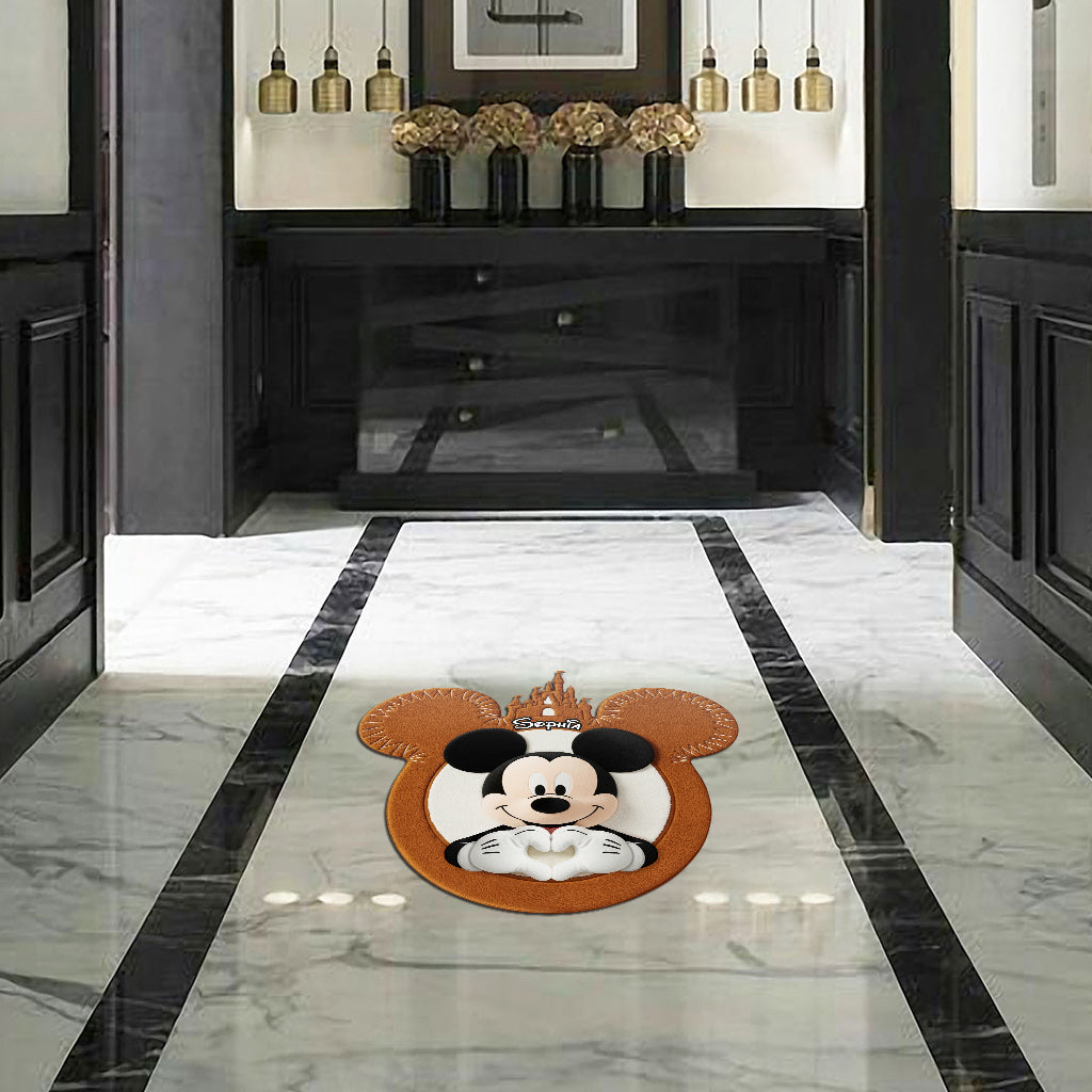 Magical Moments - Personalized Mouse Shaped Doormat/ Rug