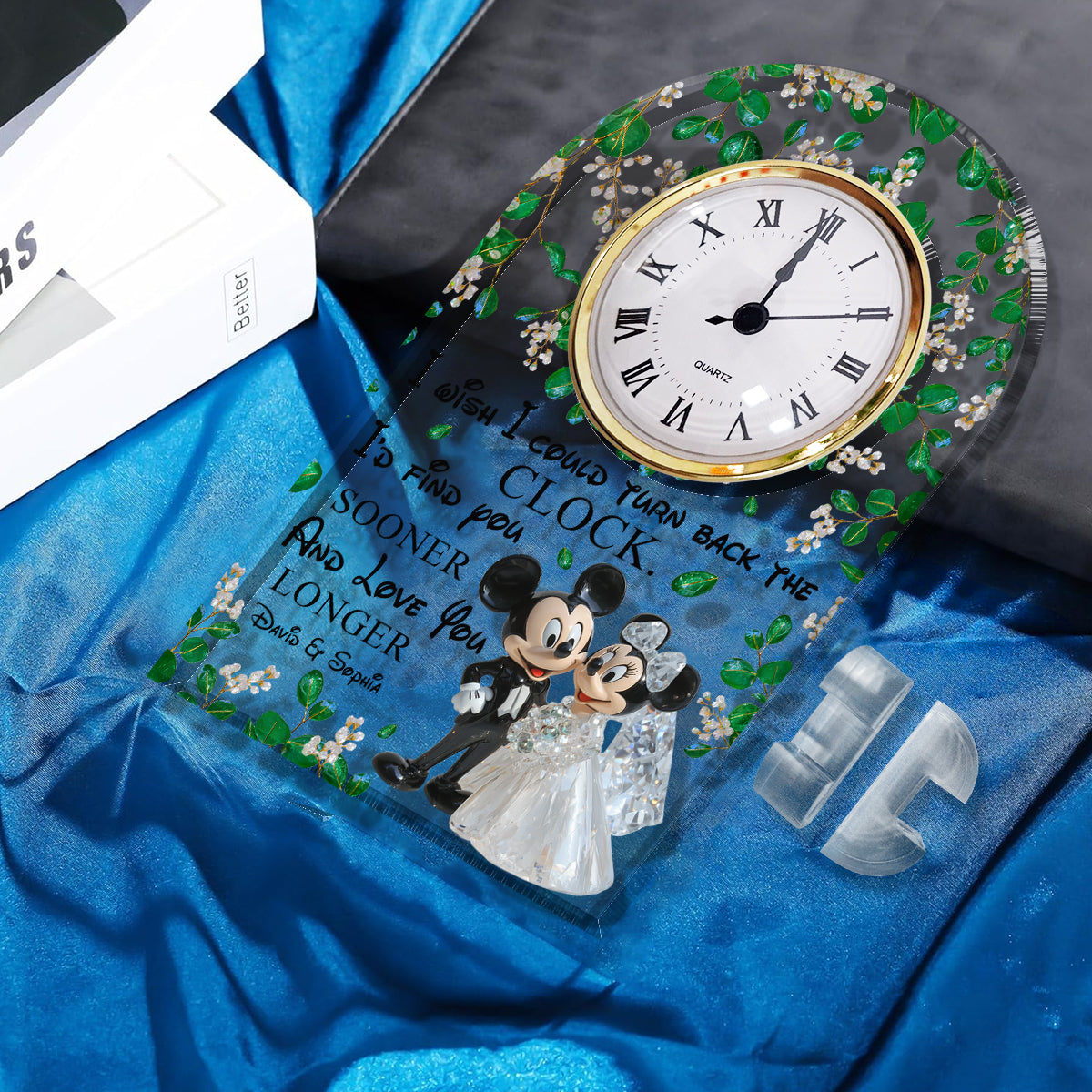 I Wish I Could Turn Back The Clock - Personalized Mouse Acrylic Clock Plaque