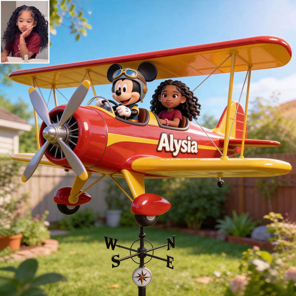 Fly With Mouse Friend - Personalized Mouse Weather Vane