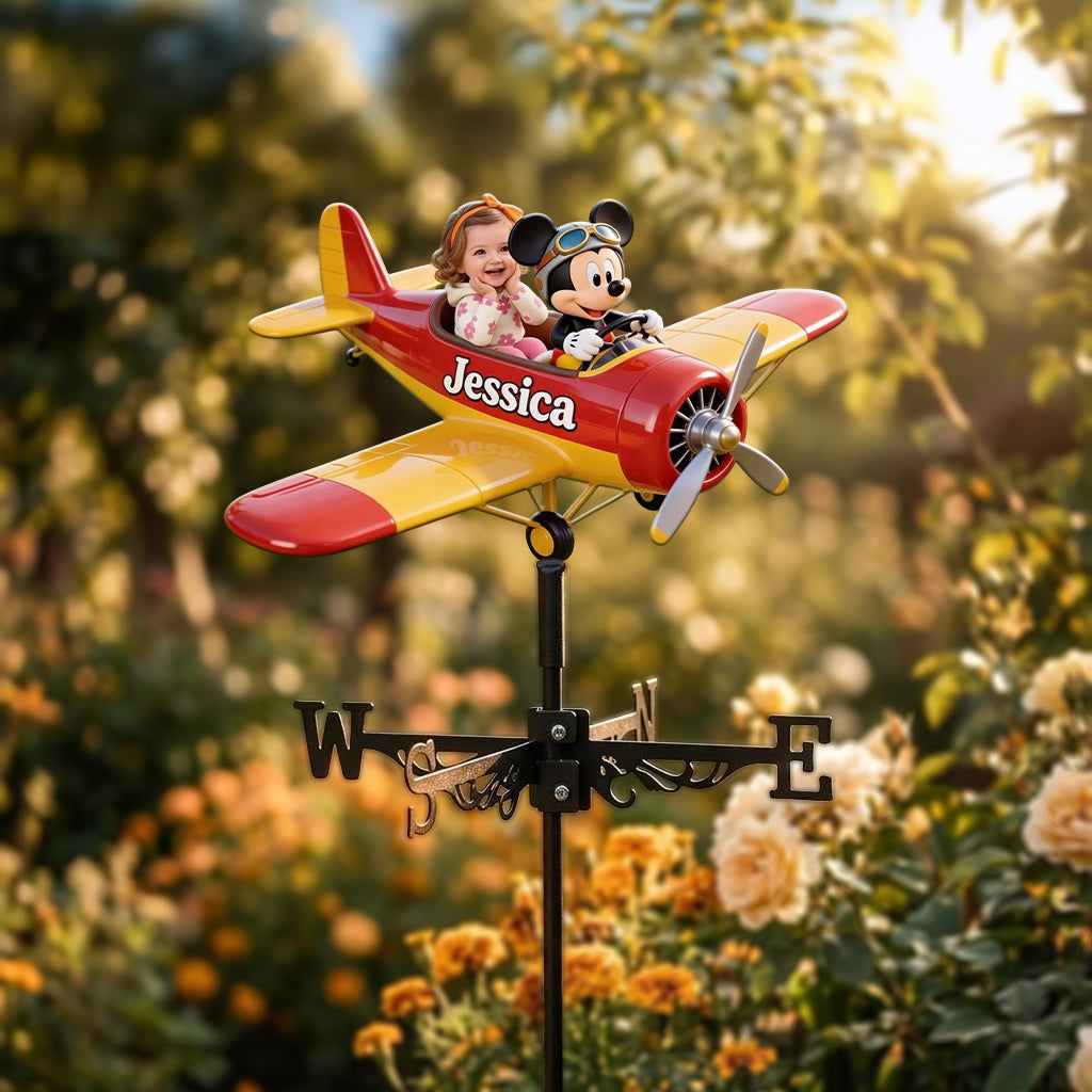 Fly With Mouse Friend - Personalized Mouse Weather Vane