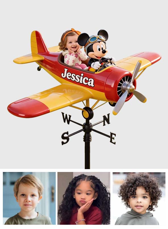 Fly With Mouse Friend - Personalized Mouse Weather Vane