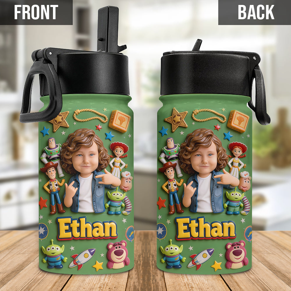 To Infinity & Beyond - Personalized Toy Story Kid Bottle With Plush Charm