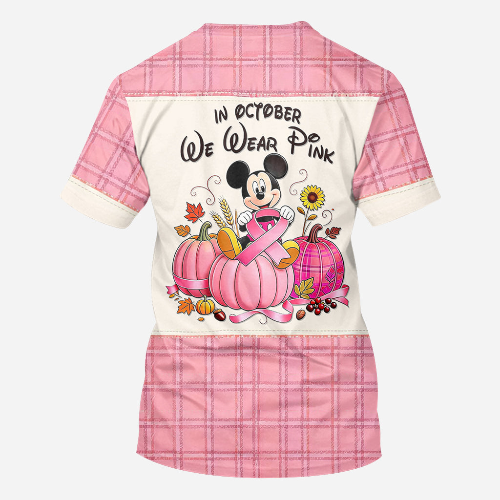 In October We Wear Pink - Personalized Breast Cancer Awareness All Over Shirt