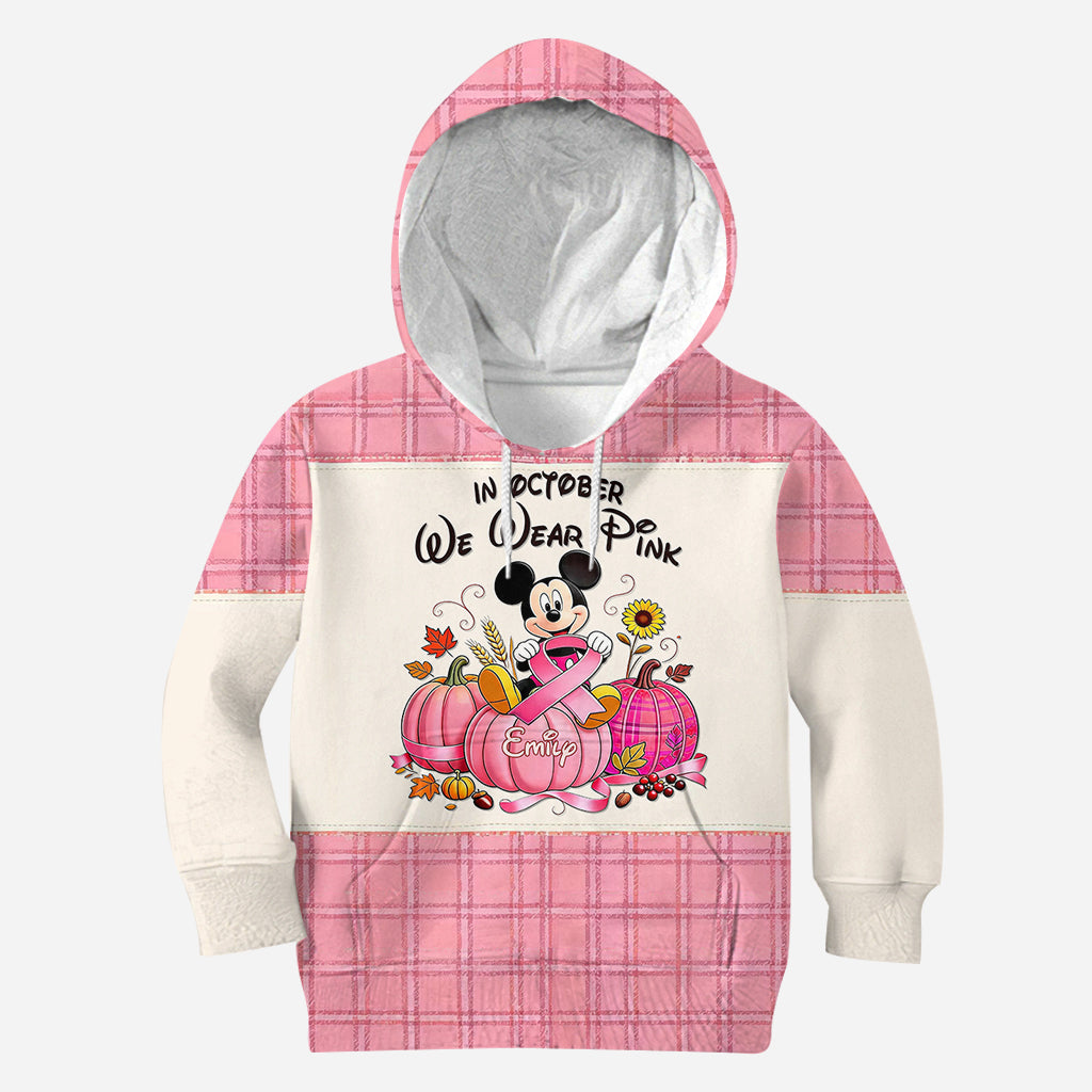In October We Wear Pink - Personalized Breast Cancer Awareness All Over Shirt