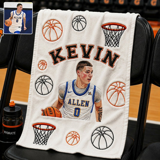Any Photo Unique Sport Towel - Personalized Basketball Towel