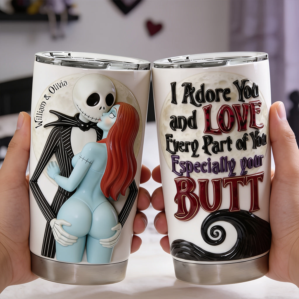 Naughty Spooky Couple - Personalized Nightmare Tumbler
