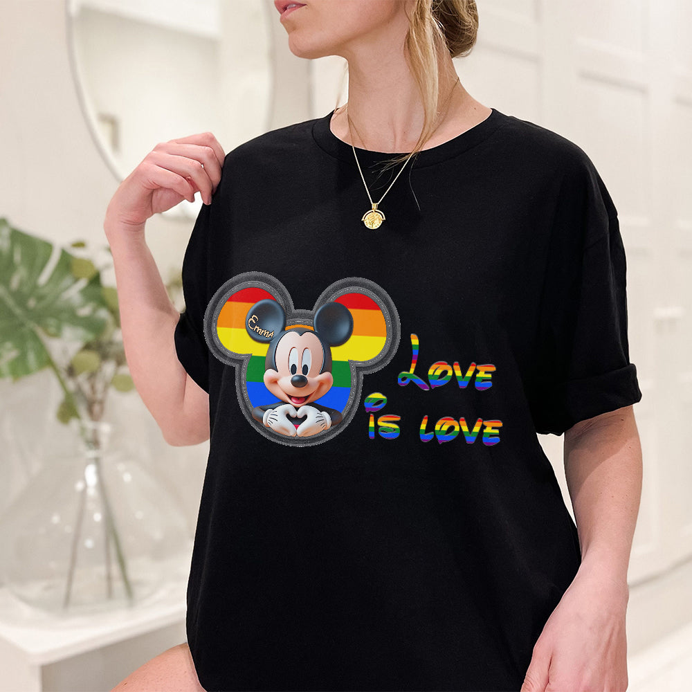 Love Is Love - Personalized LGBT Support T-shirt And Hoodie