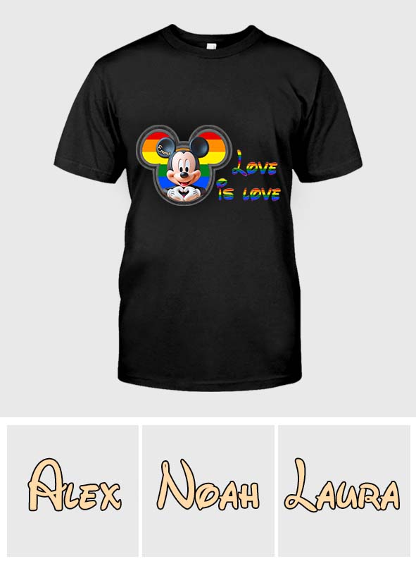 Love Is Love - Personalized LGBT Support T-shirt And Hoodie