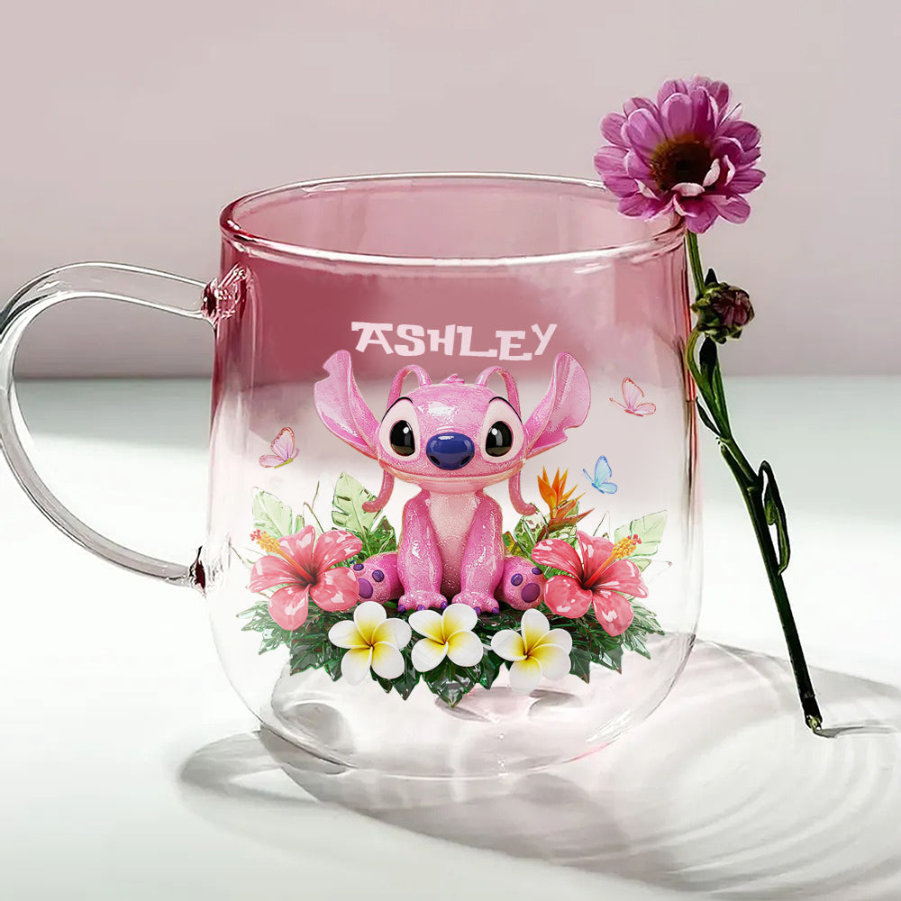 I'm Yours No Return Or Refunds - Personalized Ohana Gradient Glass Mug