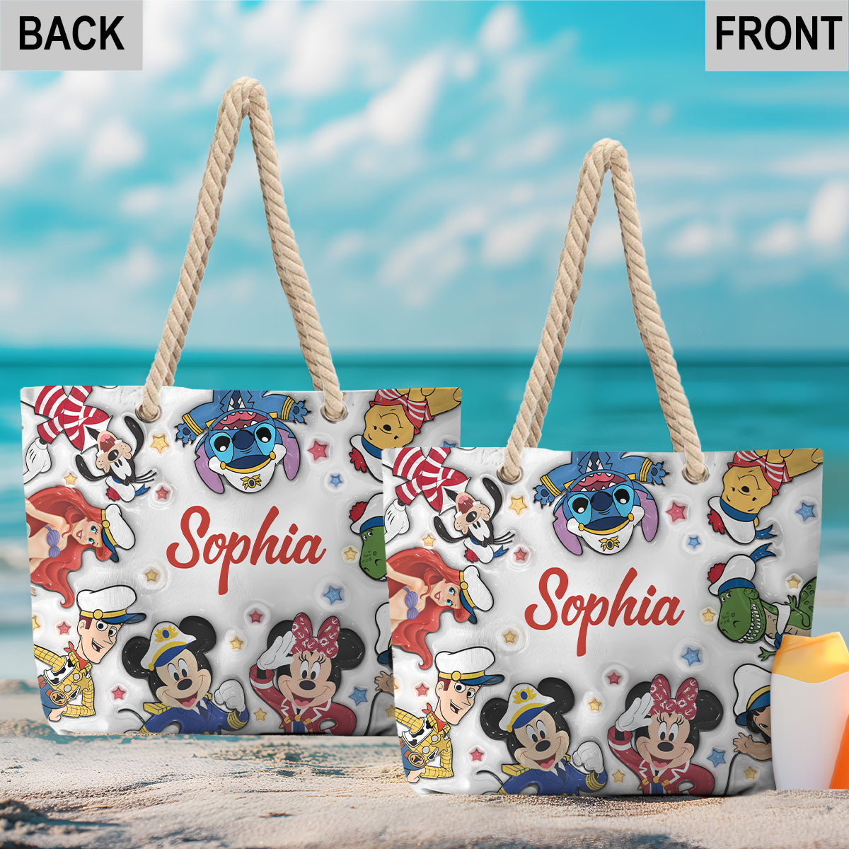 Cruise Squad - Personalized Mouse Beach Bag