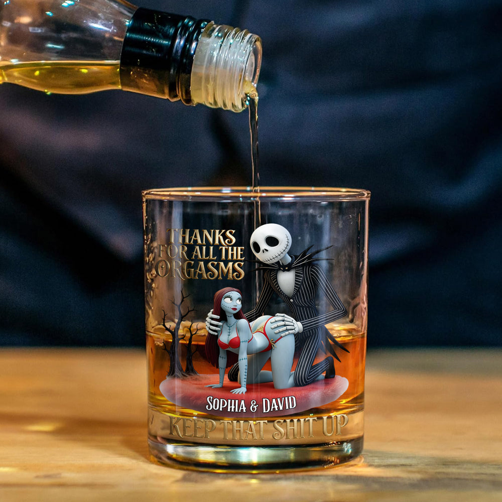 Keep That Shit Up Couple Gift - Personalized Nightmare Whiskey Decanter Set