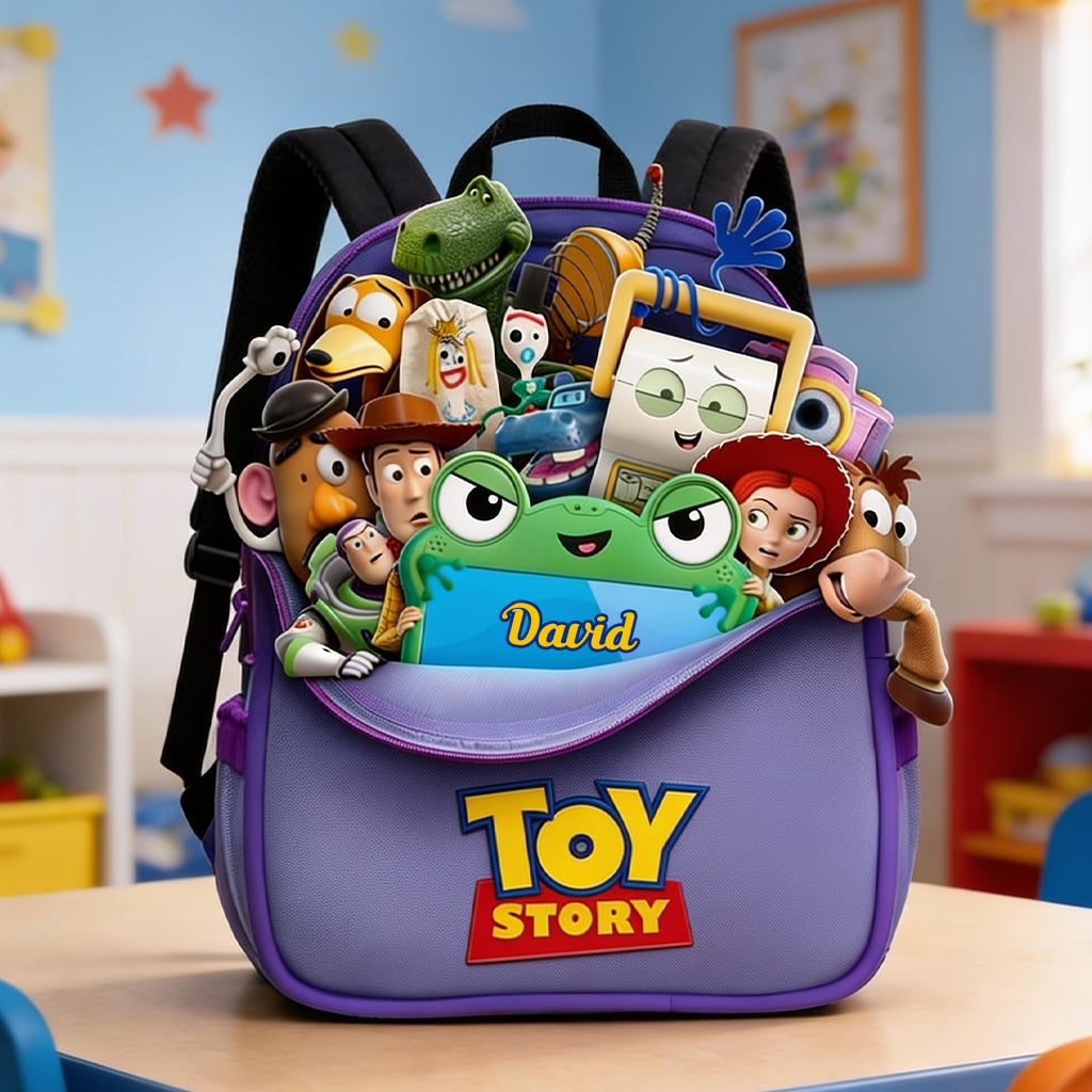 Friends - Personalized Movie For Kids Changeable Leather Patch Backpack