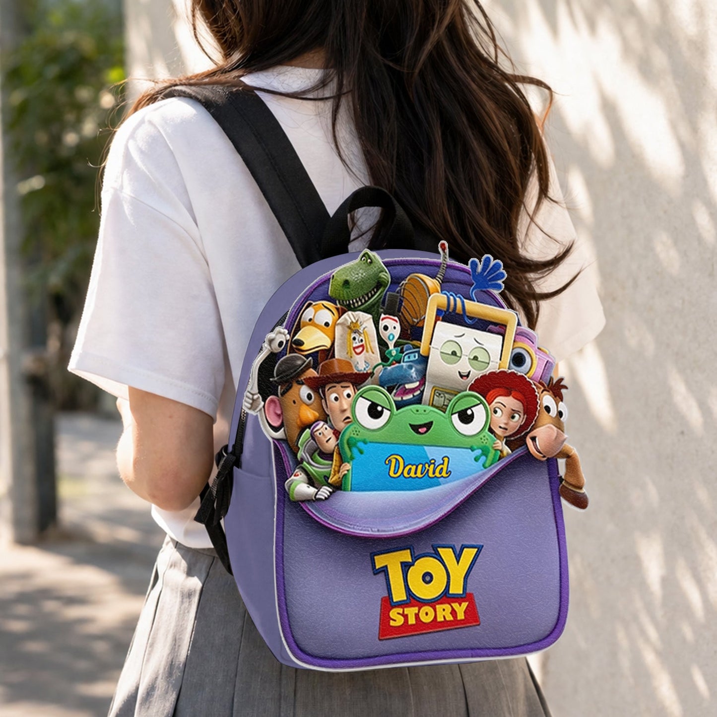 Friends - Personalized Movie For Kids Changeable Leather Patch Backpack