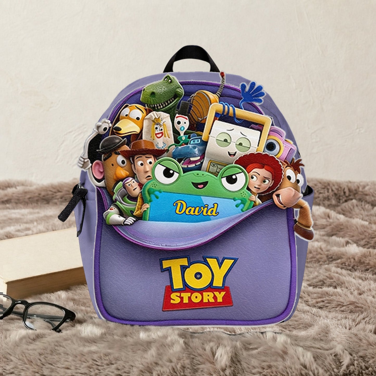 Friends - Personalized Movie For Kids Changeable Leather Patch Backpack