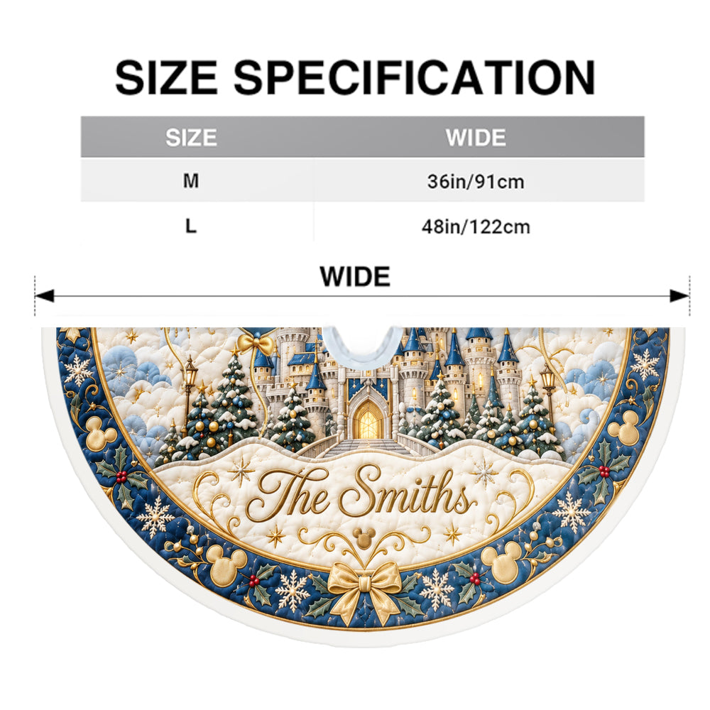 Merry Christmas - Personalized Dream Trip Tree Skirt