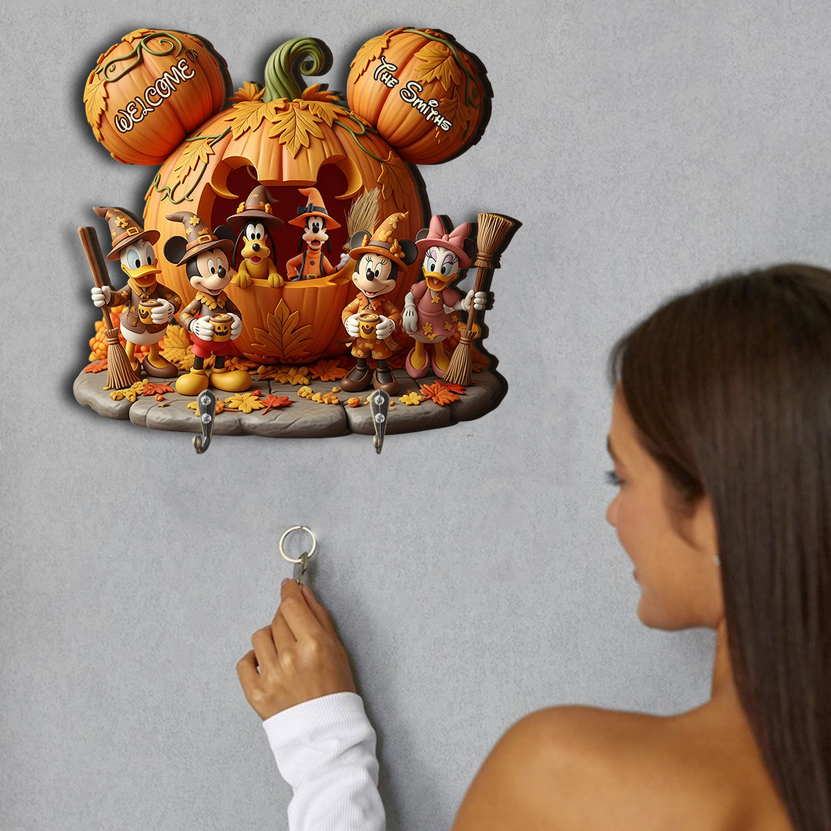 Magical Season - Personalized Mouse Custom Shaped Key Rack