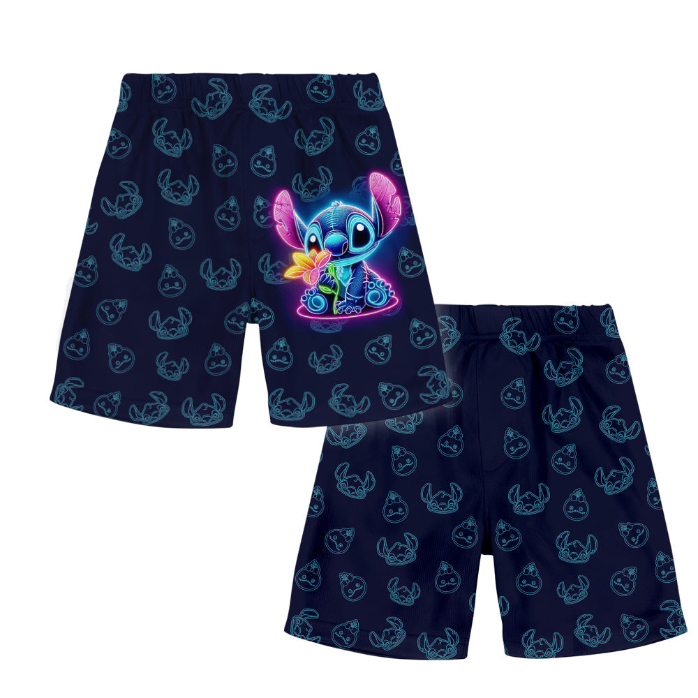 Neon Ohana - Personalized Ohana Kid T-shirt & Shorts