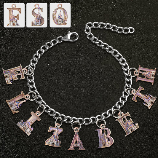 Magical Castle - Personalized Mouse Bracelet With Charms