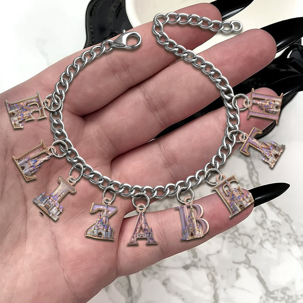 Magical Castle - Personalized Mouse Bracelet With Charms