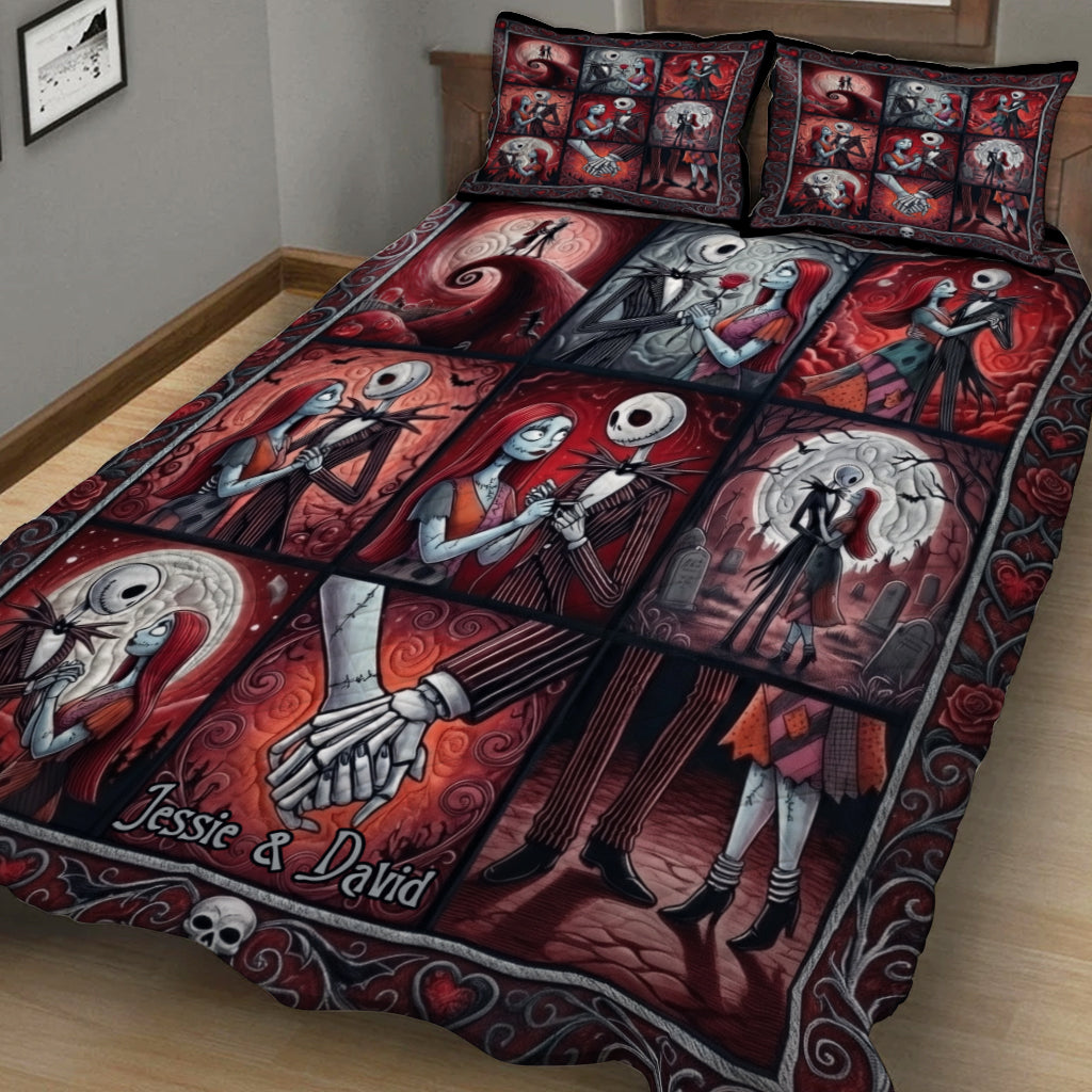 Perfect Gift For Couple - Personalized Nightmare Quilt Set