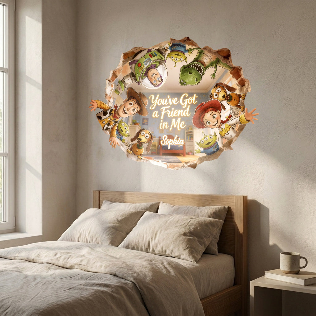 You'Ve Got A Friend In Me - Personalized Movie For Kids Decal Full