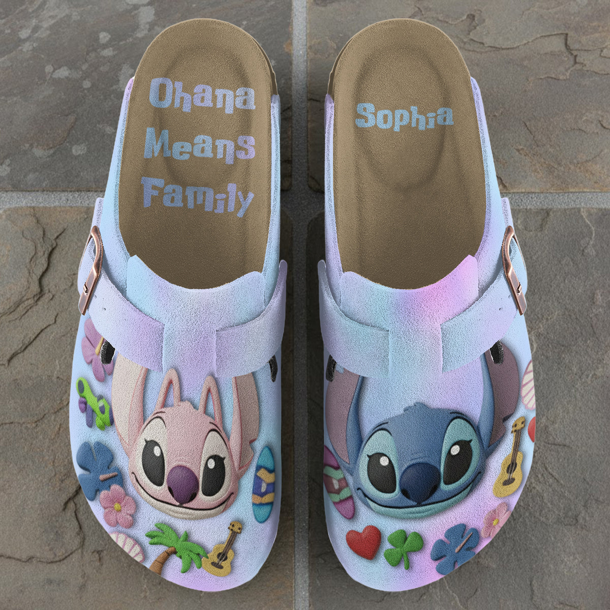 Ohana Means Family - Personalized Ohana Clogs With Arch Support