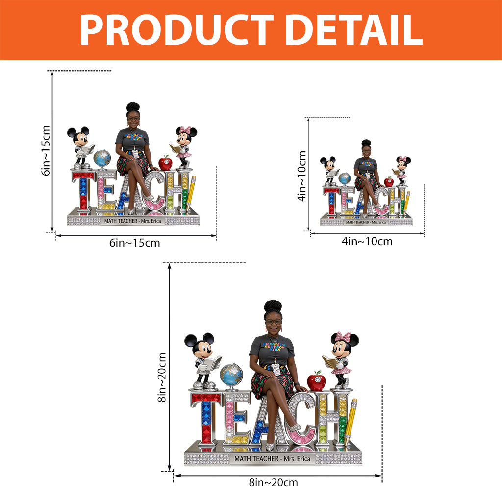 Custom Any Photo - Personalized Teacher Custom Shaped Acrylic Plaque
