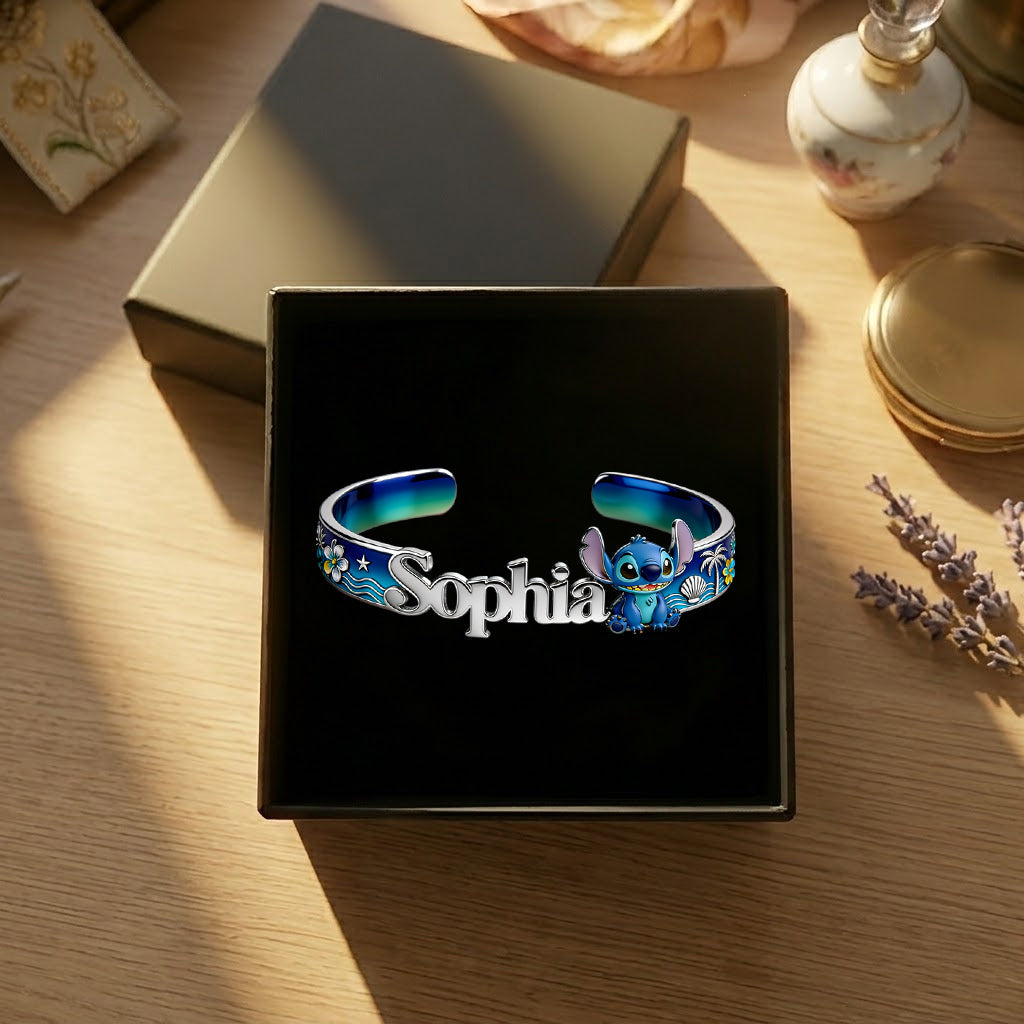 Ohana - Personalized Ohana Shaped Cuff Bracelet
