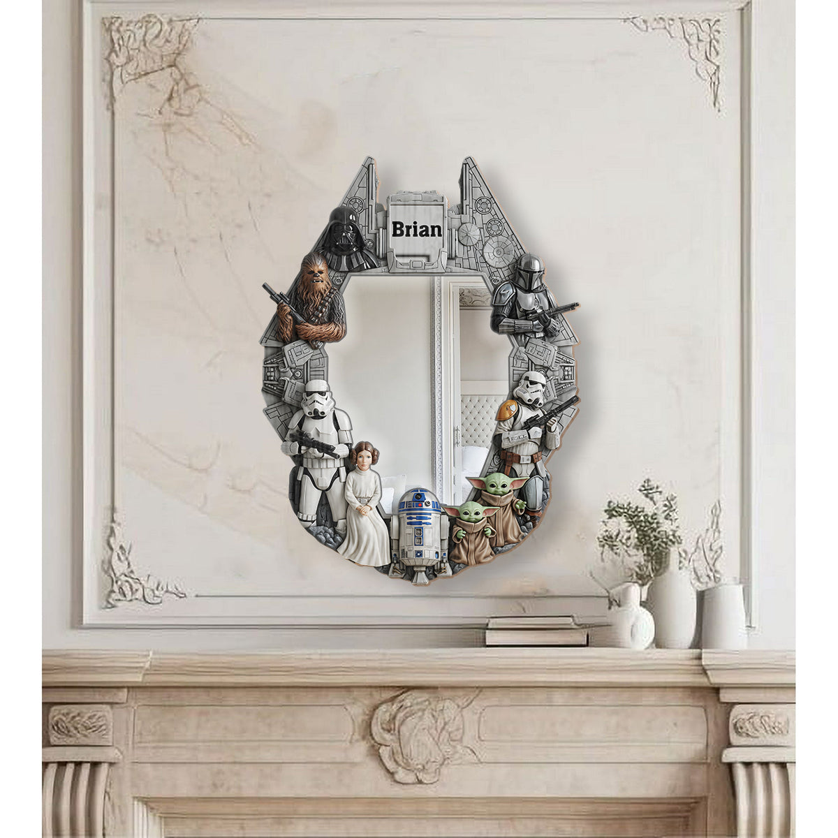 The Strong Force - Personalized The Force Wall Hanging Mirror