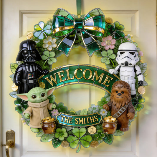 Welcome - Personalized The Force LED Light Acrylic Sign