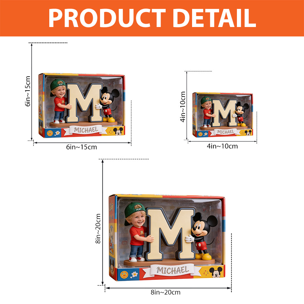 Custom Character, Alphabet Letter - Personalized Mouse Custom Shaped Acrylic Plaque