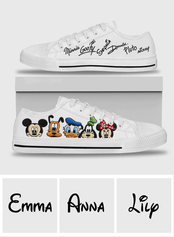 Friends - Personalized Mouse Low Top Shoes
