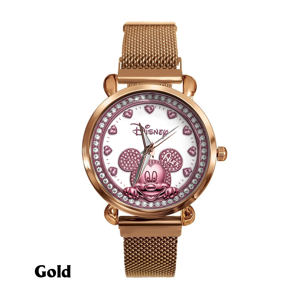 Peeking Mouse Ears - Personalized Mouse Women Hand Watch