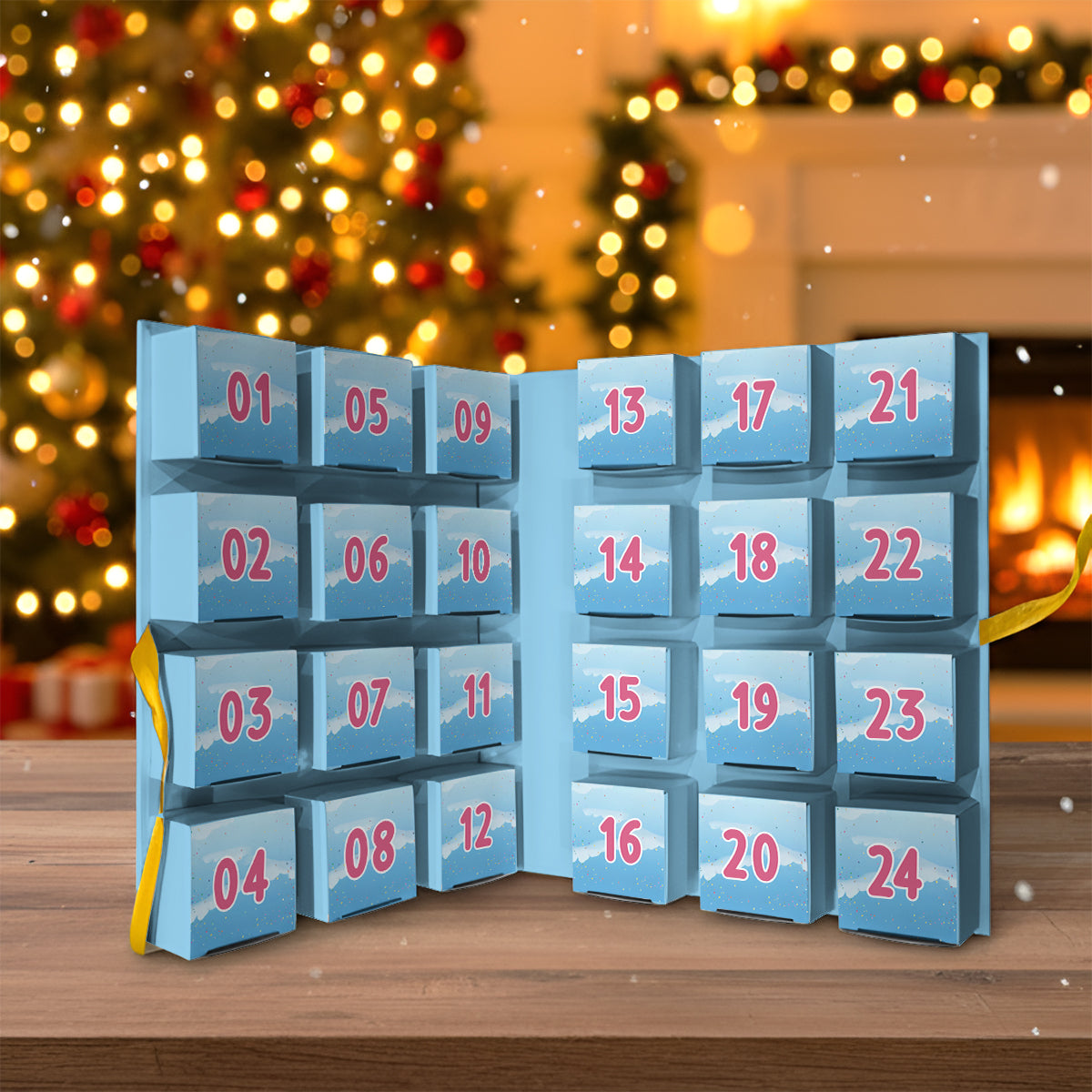 Global Advent Calendar, Traditional Costumes - Personalized Ohana Folded Advent Calendar With Ornaments