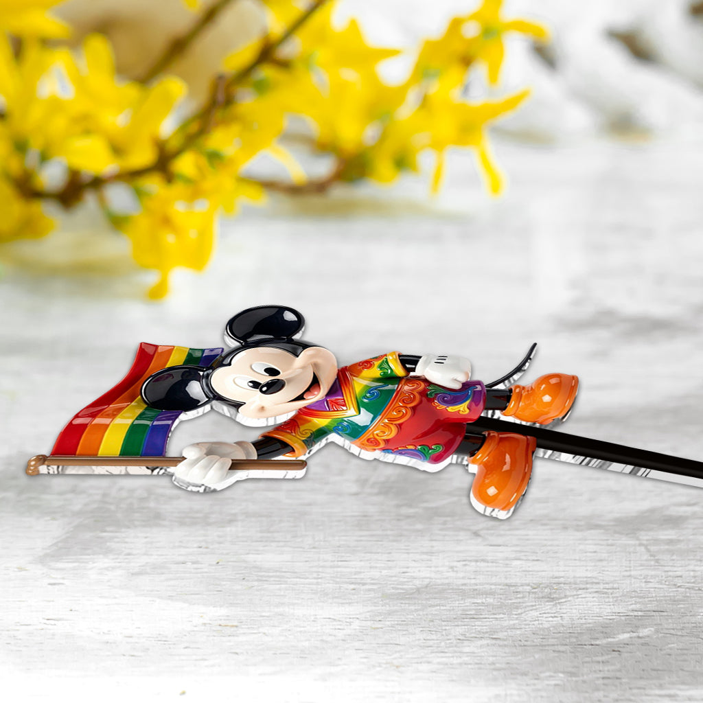 Pride Month Decoration - Personalized LGBT Support Acrylic Stake & Metal Sign