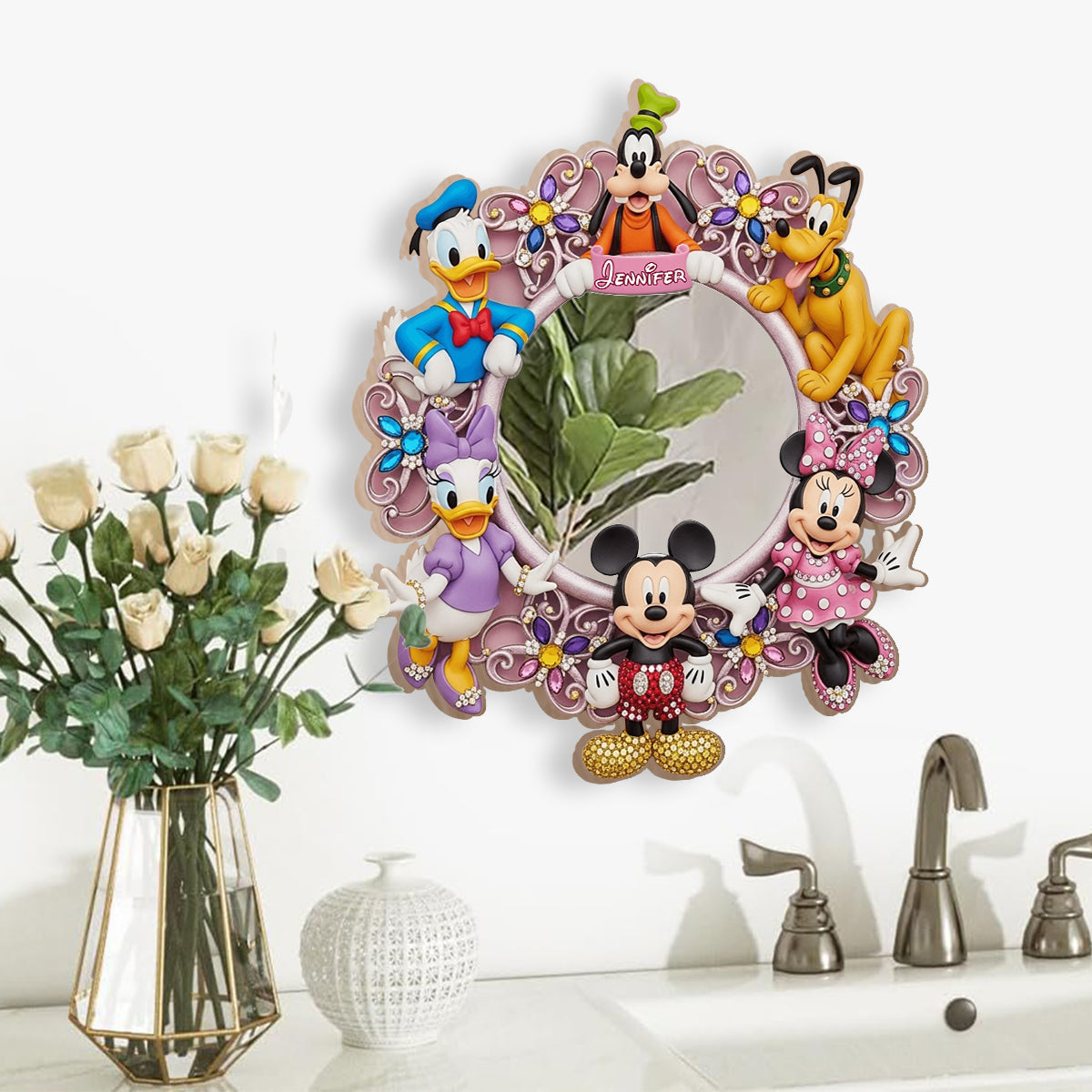 Magical World - Personalized Mouse Wall Hanging Mirror
