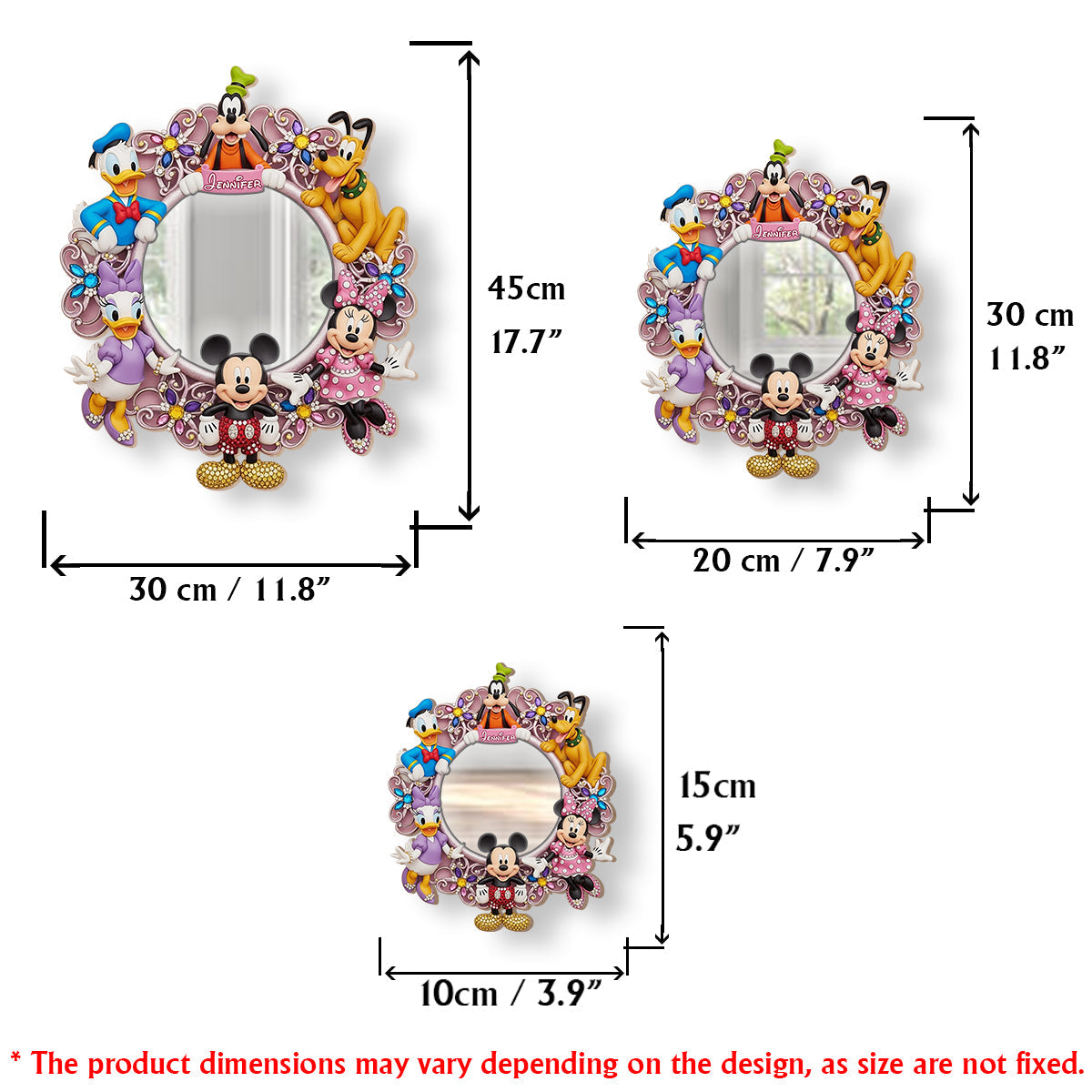 Magical World - Personalized Mouse Wall Hanging Mirror