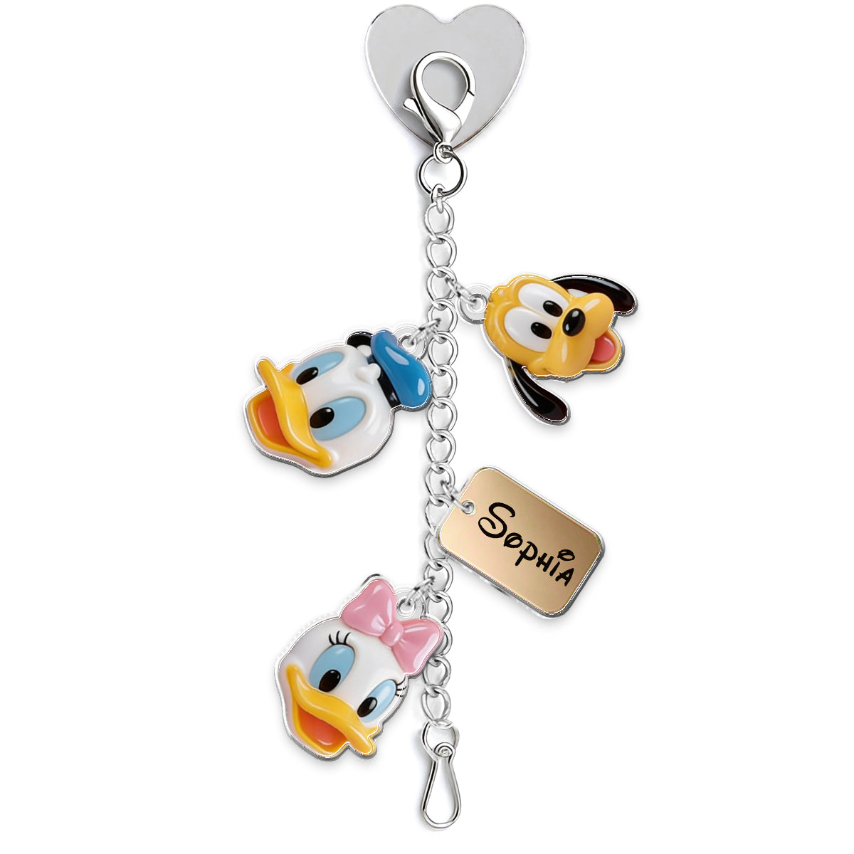 Magical Castle Friends Leather Phone Case & Charm Set - Personalized Mouse Dangling Charms