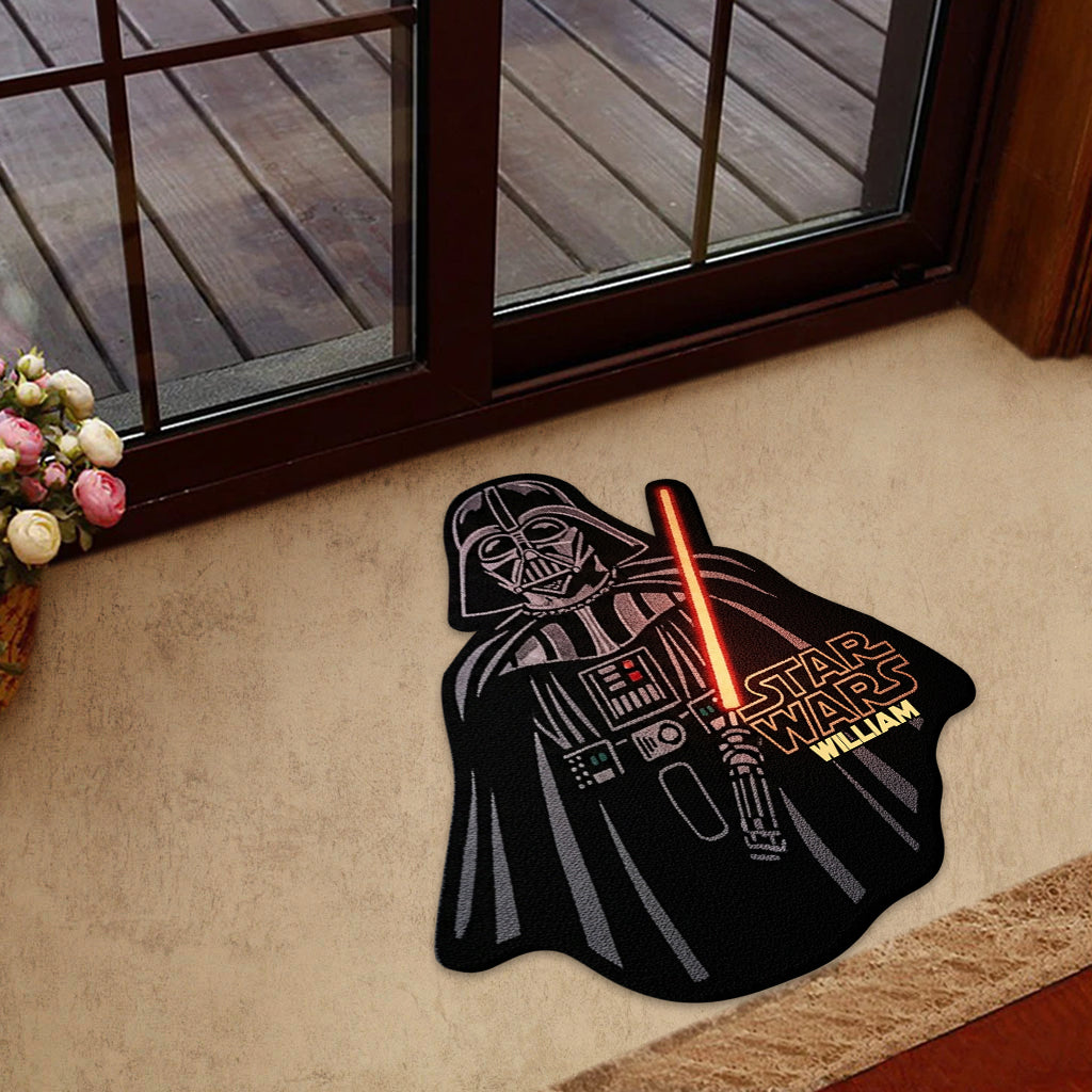 Strong Warrior - Personalized The Force Shaped Doormat/ Rug