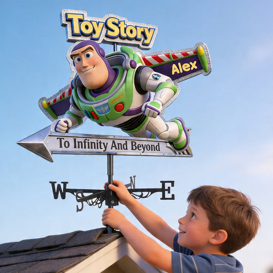 To Infinity And Beyond - Personalized Movie For Kids Weather Vane