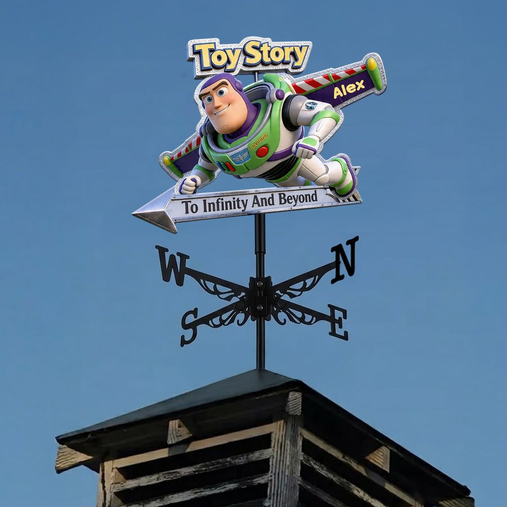 To Infinity And Beyond - Personalized Movie For Kids Weather Vane