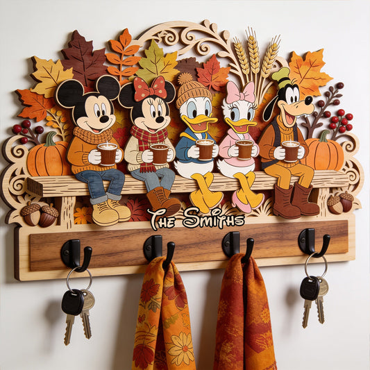 It's The Most Wonderfull Time Of The Year - Personalized Mouse Custom Shaped Hanging Rack