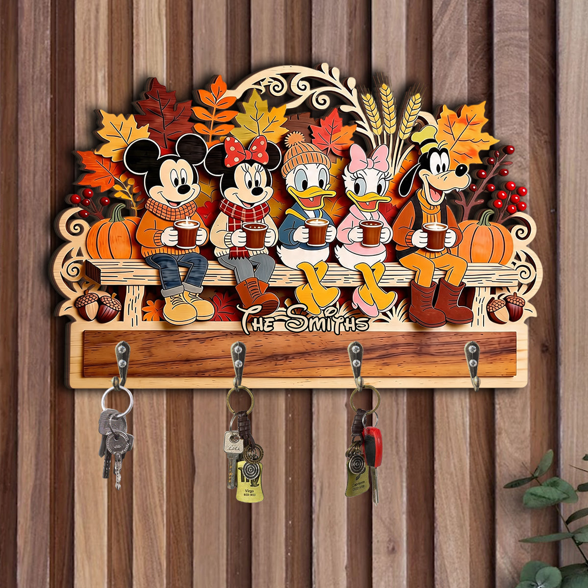 It's The Most Wonderfull Time Of The Year - Personalized Mouse Custom Shaped Hanging Rack