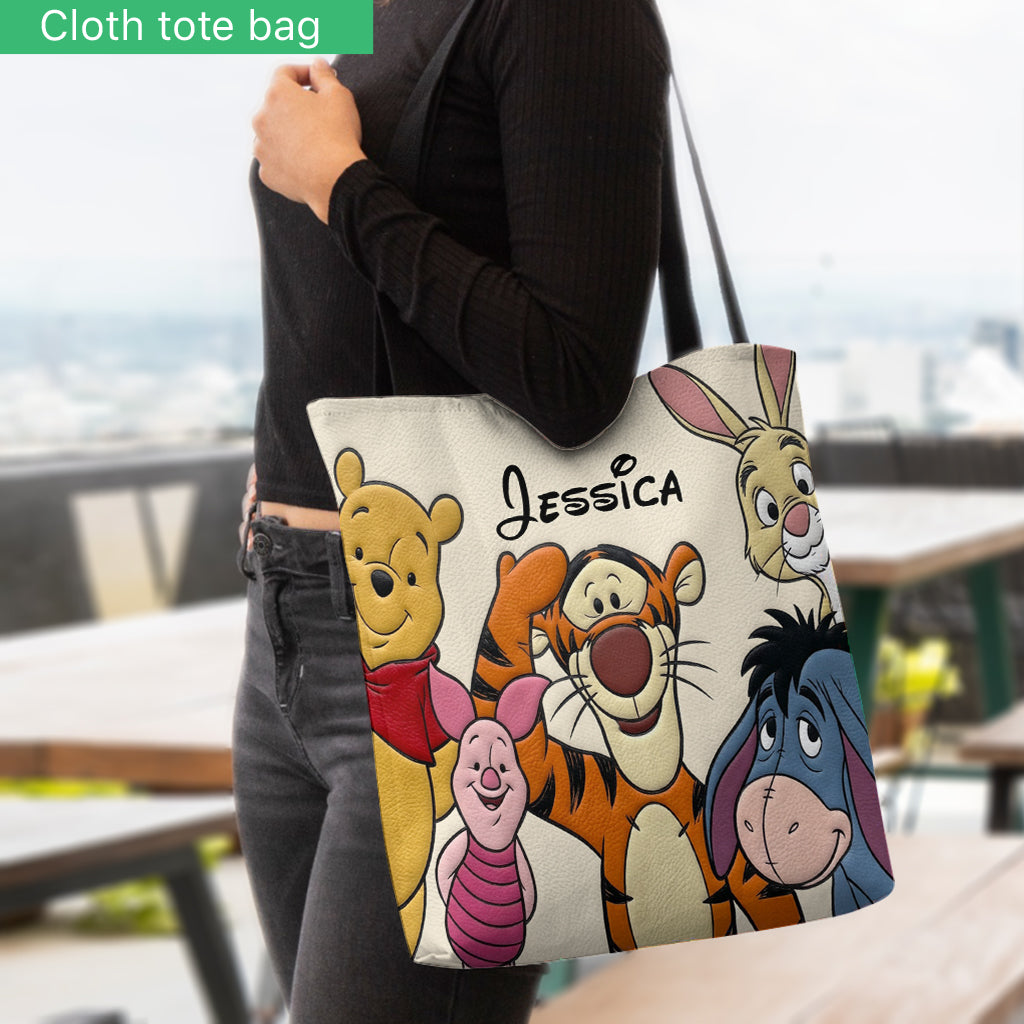 Friends - Personalized Yellow Bear Tote Bag