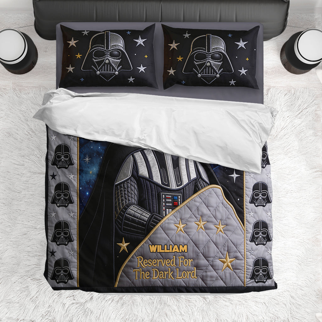 Reserved For The Dark Lord." - Personalized The Force Bedding Set