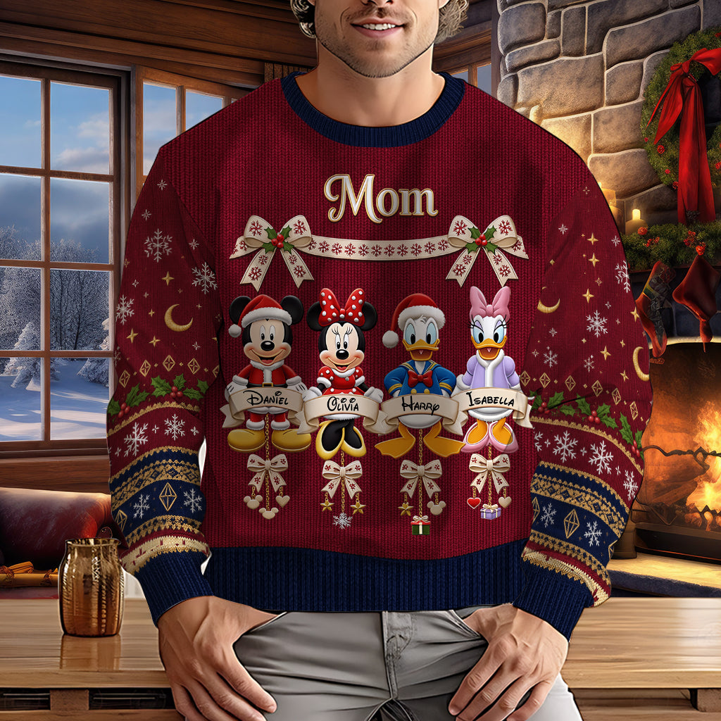 Magical Christmas - Personalized Mouse Ugly Sweater