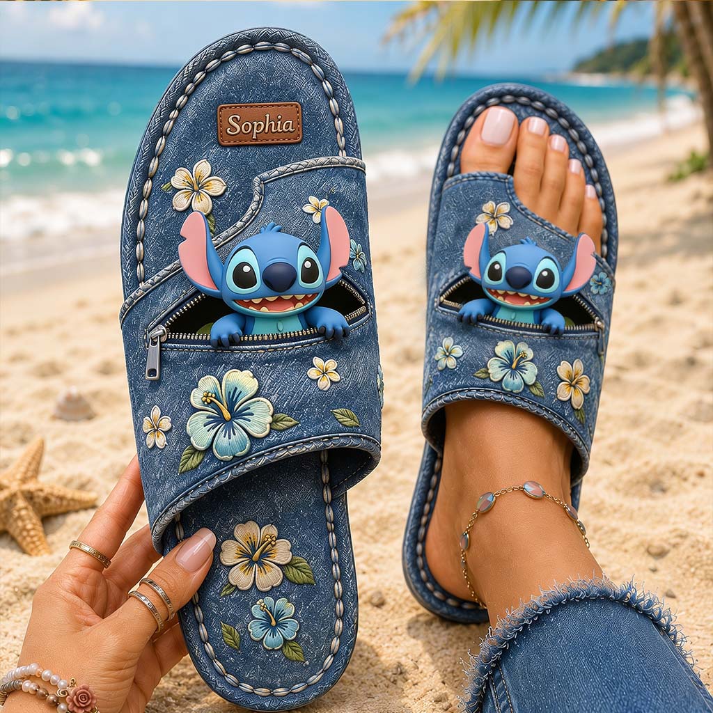 Ohana Means Family - Personalized Ohana Open Toe Sandals